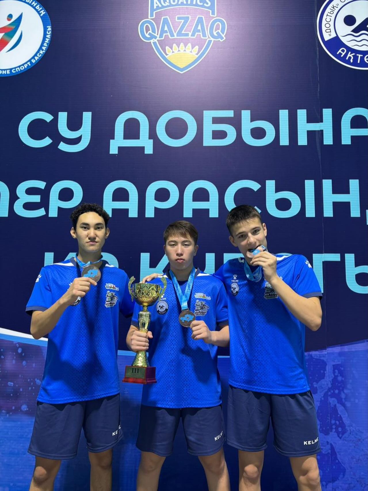 🏆 Шеин Даниил, ученик 9 «А» класса занял 3-е место на Кубке Республики Казахстан по водному поло среди мужчин!